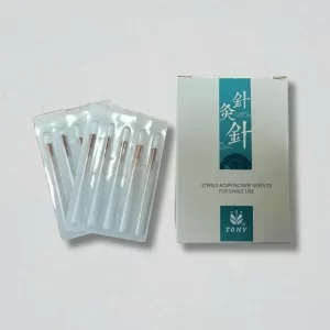 Aguja acupuntura Tony con Asa de Acero- 100 unidades