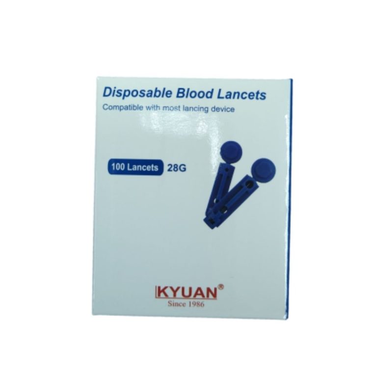 Lancetas 28G Blood Lancets 100 unidades MedBuy