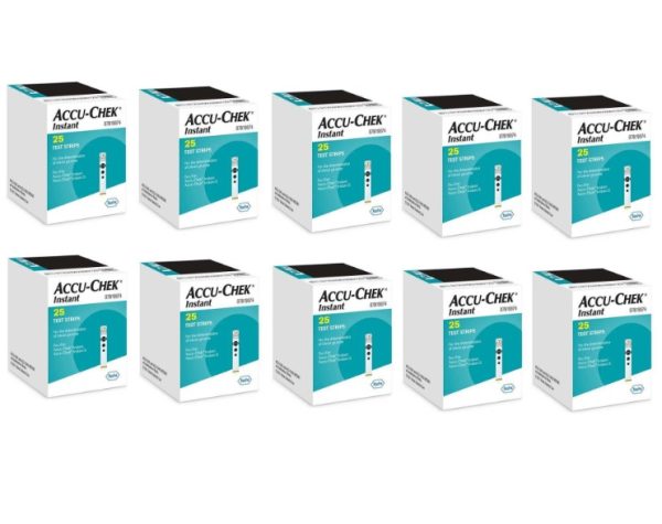 250 Tiras Reactivas Accu-Chek® Instant / Cintas