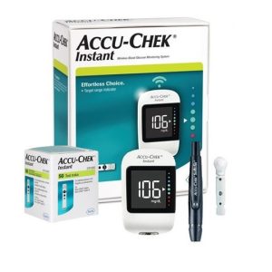 Pack Glucómetro Accu-chek® Instant + 50 Tiras + 10 Lancetas