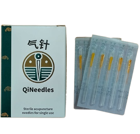 Aguja acupuntura asa acero IE tubo QiNeedles
