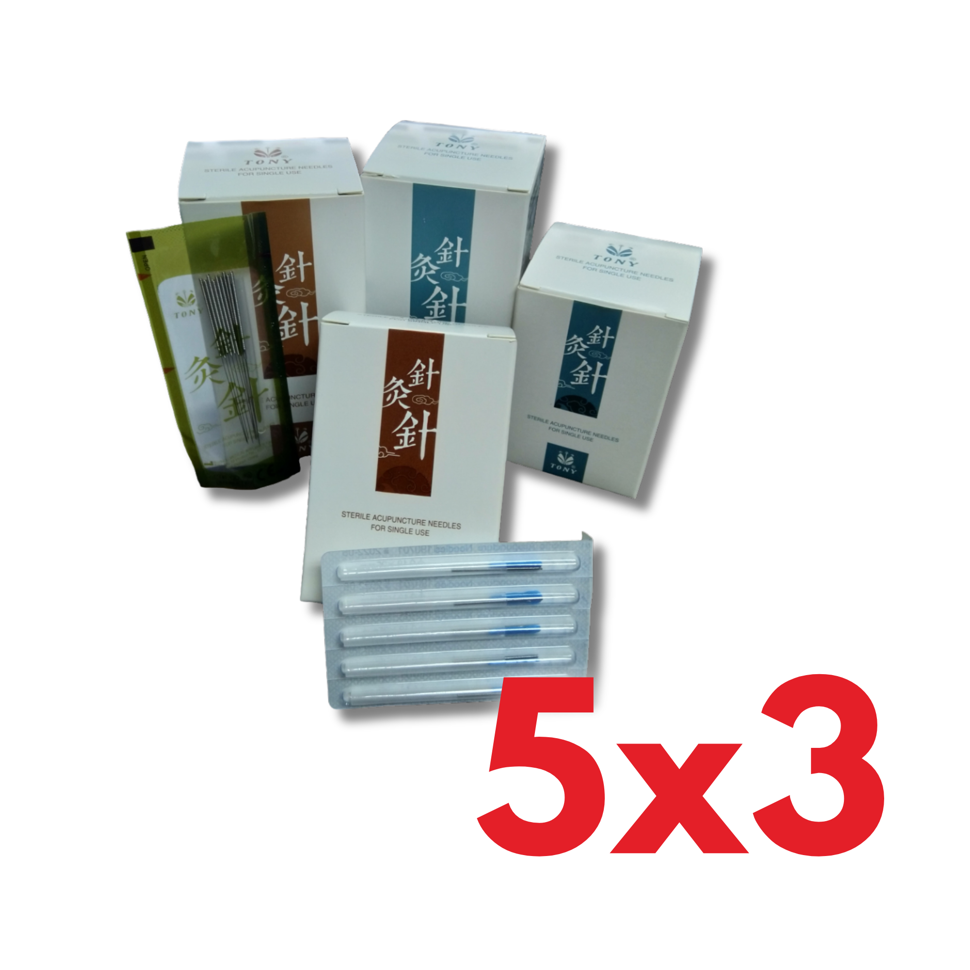 Aguja Acupuntura 0,25 x 13 mm Asa Cobre IE Tubo Tony - OFERTA 5x3