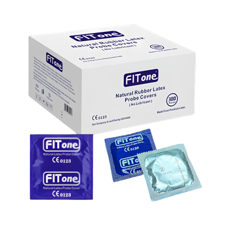 Ecofunda de látex para ecógrafo FITone – Caja 300 unidades